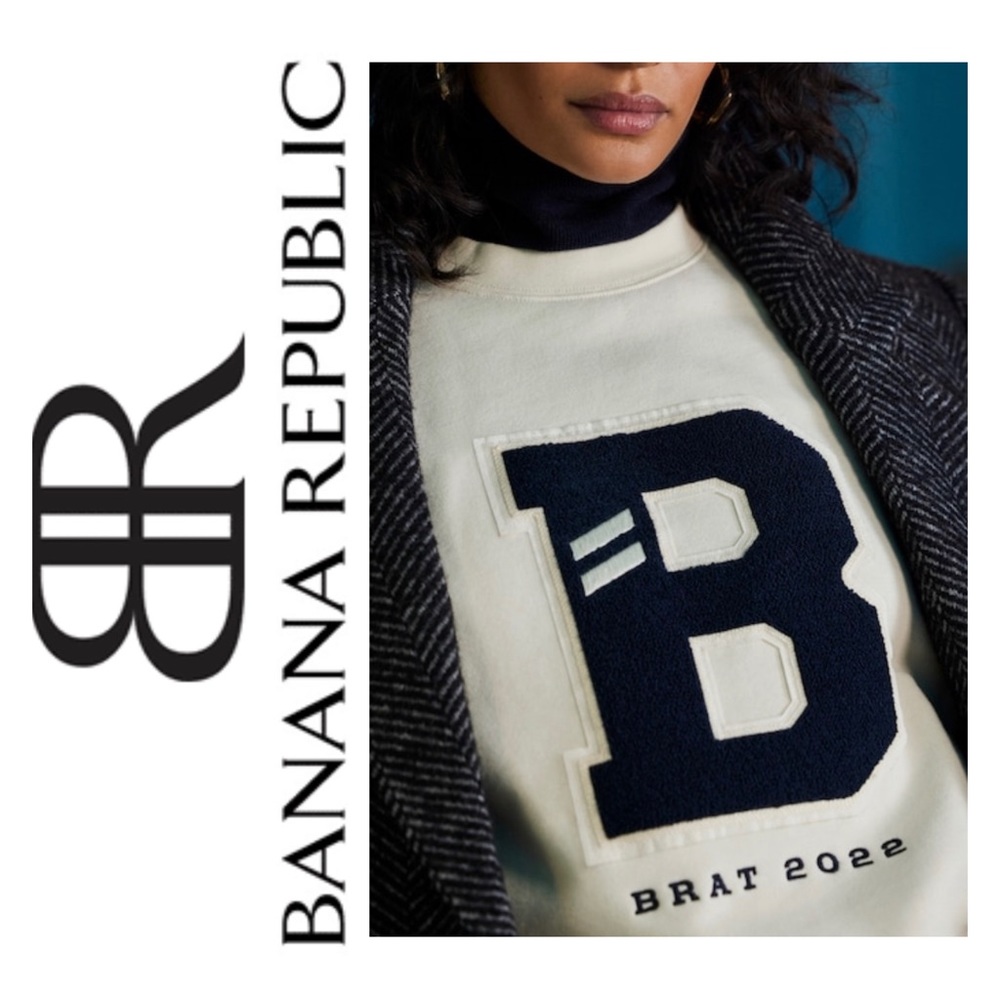 Banana Republic logo
BR ATHLETICS VARSITY SWEATSHIRT